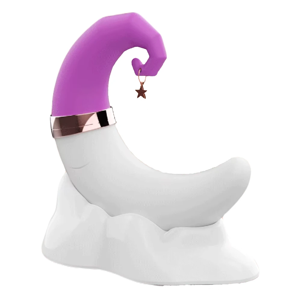 Moon Sucking and Vibrating Dildo